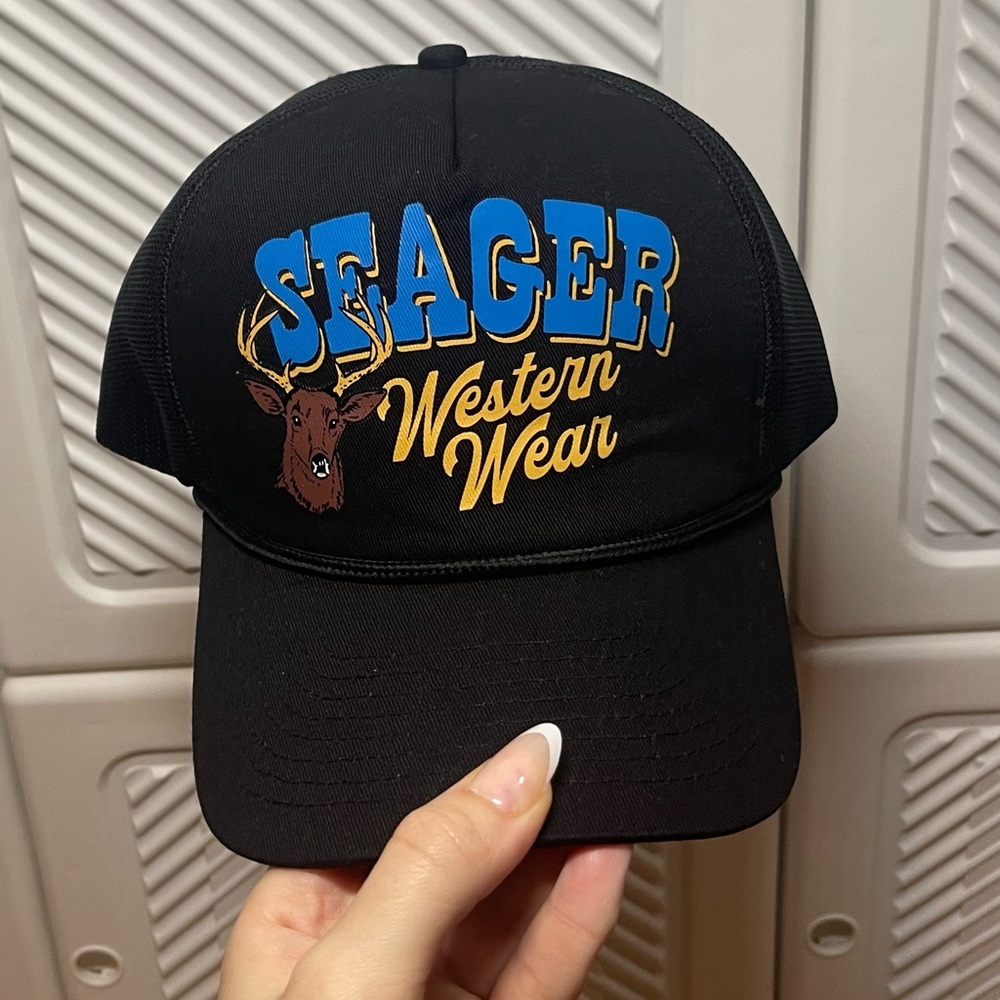 Seager Western Wear Black Cap